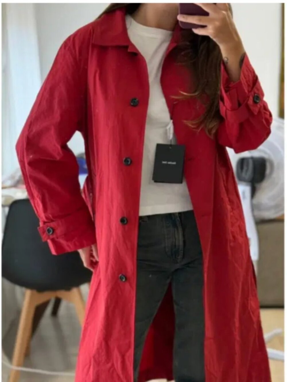 Massimo Dutti Red Trench (Sold out)